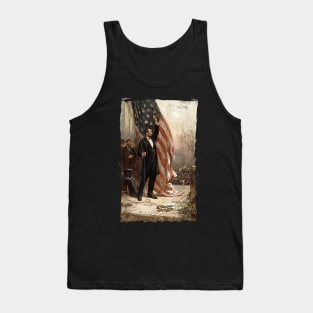 4th of July Independence Day American Flag Abraham Lincoln Tank Top